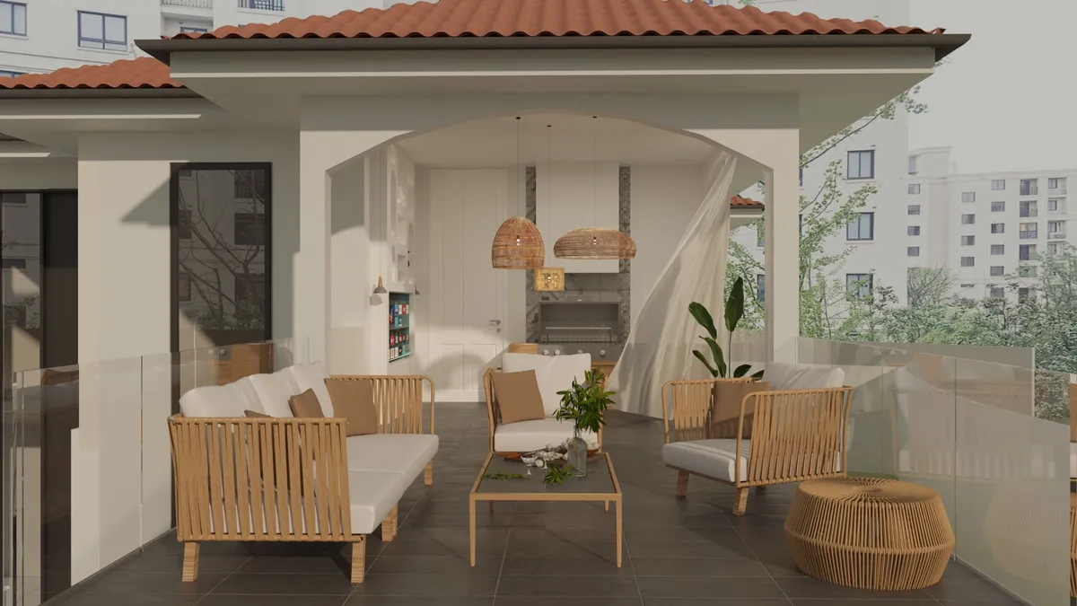 Interior _ Patio of Villa"Aruba" — 1