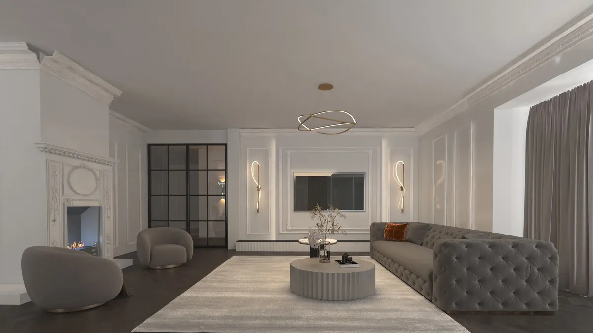 Living Room - Kitchen
